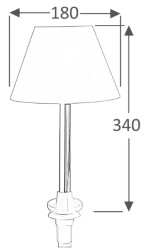 Pull-out bordlampe